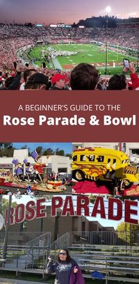 Heading to Pasadena for New Years? This beginner’s guide to the Rose Parade and Rose Bowl events will give you all you need to know for a successful trip. #rosebowl #roseparade #pasadena #newyears #california #happynewyear