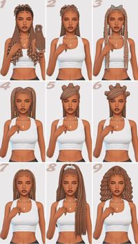 sims 4 braids hairstyles