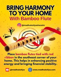 🌿 Bring harmony to your home with bamboo flutes! 🎋✨ According to ancient Vastu principles, placing bamboo flutes tied with red ribbon in the southeast corner of your home can enhance positive energy and promote financial stability. This simple yet powerful remedy creates a balanced and prosperous environment. Try incorporating this beautiful element into your living space and experience the benefits of a harmonious home! 🏠❤️