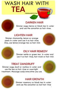 Tea rinses have become popular only recently and there are commercial hair rinses available too! Natural rinses are always the best since you don’t have to w...