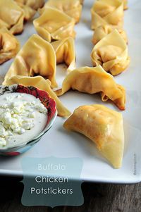 Buffalo Chicken Potstickers