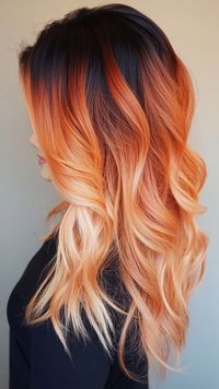 Add texture and depth to your hair with peachy copper tones that bring out the best in your style. Explore more textured hair ideas on our website. Don’t forget to save this pin for your next hair transformation!