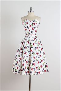 Carried Away . vintage 1950s dress . 1950s by millstreetvintage