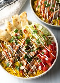 Halal Chicken Over Rice (Halal Cart-Style Chicken Recipe)