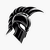 Get my art printed on awesome products. Support me at Redbubble #RBandME: https://www.redbubble.com/i/sticker/Spartan-Helmet-Warrior-Trojan-by-Gutos/145324811.EJUG5?asc=u