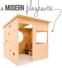 very cool. modern kids' playhouse.