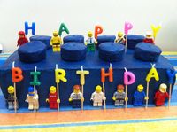 Lego brick birthday cake More