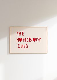 The Homebody Club Print Minimalist Heart Poster Trendy Decor - Etsy