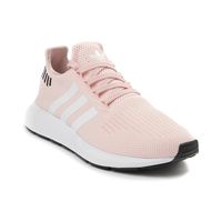 Womens adidas Swift Run Athletic Shoe - Pink/White/Black - 436671