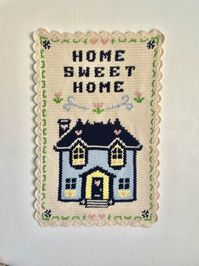 Home Sweet Home Crochet Tapestry Pattern / Wall Hanging / Wall Art / Instant Download / Decor / Vintage / Cute / Embroidery - Etsy Canada