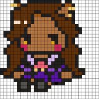 clawdeen wolf pixel art