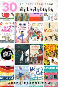 The Artful Parent book list filled with colorful illustrations and interesting children's books about artists and wonderful stories about art + creativity as well. via @The Artful Parent