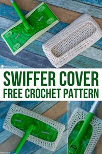 Do you have a Swiffer floor cleaner? Let's use our crochet skills to work up a reusable crochet Swiffer cover using this free pattern!