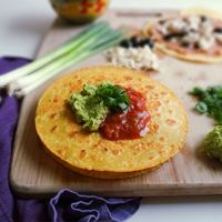 Pinto Bean Tofu Breakfast Rancheros