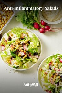 For lunch or dinner, whip up one of these anti-inflammatory salad recipes that are perfect for spring. Recipes like our Kale & Shaved Brussels Sprouts Salad with Avocado Caesar Dressing and Cauliflower, Quinoa & Arugula Salad are healthy, fresh and satisfying choices for a springtime meal.