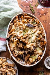 One Pot Creamy French Onion Pasta Bake | halfbakedharvest.com #pasta #frenchonion #easyrecipes