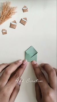 Secret message💌 Mini Origami Paper Envelope | DIY Origami Craft #shorts #envelope #origami #asmr