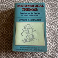 Metamagical Themas: Questing for the Essence of Mind and Pattern - Douglas R. Hofstadter.  Published in 1985 - Basic Books Book is in excellent condition. Please see pictures for further details on book's condition.  Sold as-is. No returns.