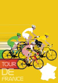 Tour De France Art Print