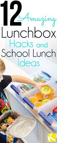 12 Amazing Lunchbox Hacks & School Lunch Ideas