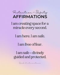 Empower your daily journey with affirmations designed to create a shield of protection and cultivate a sense of safety. Explore these affirmations for protection that resonate with positivity and confidence. Whether facing challenges or seeking comfort, these powerful affirmations are your daily companions, promoting peace, security, and a resilient mindset. Embrace the strength within and let these affirmations guide you to a sanctuary of safety and well-being. Pin and share! 📌 #Affirmations #Protection #Safety #PositiveMindset #WellBeing #Empowerment