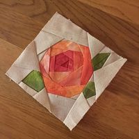 #paperpiecing just finished!🌹 #papirsøm #rose #patchwork #sew #jitkapattern