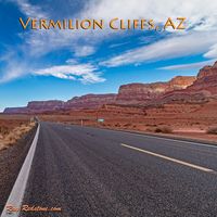 A Lonely desert highway along the beautful Vermilion Cliifs in near Marble Canyon, AZ. #vermilioncliffs #marblecanyon #deserthighway #southwestusa