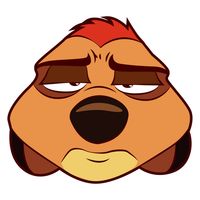 The Lion King Simba Disgusted Face Sticker - Sticker Mania