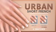 CLASSIC SHORT FRENCH NAILS | URBAN | XURBANSIMSX on Patreon