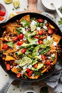 This Beef Skillet Enchiladas recipe has all the warm spices and savory flavors of classic enchiladas but requires just a fraction of the work of making traditional rolled enchiladas. This recipe is all made in one skillet on the stovetop, and it’s also gluten-free, high in protein, and comes together with just 15 minutes of prep time.