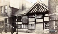 Seven Stars, Shudehill  "The 'Seven Stars,' accounted the most ancient hostelry in Manchester, is located in Withy Grove, near the foot of Shudehill. Built at a time when Withy Grove must have been truly a grove of withies, it still retains many of its more ancient features; tradition hovers about the place, and many incidents and events, some true and some imaginary, are related in connection with it."