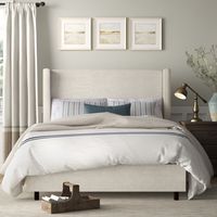 Harwick Upholstered Panel Bed & Reviews