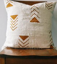 Kilima Bogolan Mudcloth Pillow Cover by xNasozi