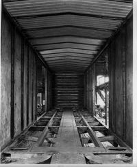 inside 1930's boxcar