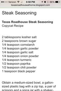 Texas Roadhouse steak seasoning