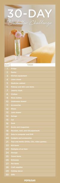 Get Organized With the 30-Day Declutter Challenge