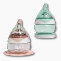 Introducing our innovative Glass Baby Bottle designed to provide a natural and comfortable drinking experience for your baby. Shaped like a breast teat, it mimics the feeling of breastfeeding, making it an ideal choice whether you're combining bottle feeding with breastfeeding or transitioning your baby to bottle feedi