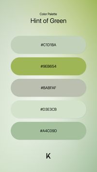 Blue · Cold · Color · Color Palette · Green · Palette · Hint of Green · Spring · Color Palette