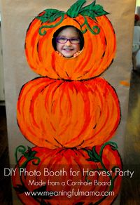 DIY Photo Booth for a Harvest Party