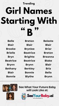 Finding the perfect middle name for your little girl? We've got you covered! 🌿 Discover 30+ unique, trendy, and classic middle names starting with 'B' that will make your baby girl's name truly special. 💕 Don't miss out on these gorgeous options! ✨