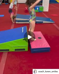 RecGymPros on Instagram: "Peep this fun station from @coach_karen_smiles for backwards rolls/back extension rolls to push up position! 💪🏼  #recgympros #gymnastics #gymnasticscoach #recgymnastics #beginnergymnastics #backwardsrolls #backextensions"