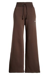 Get incredibly comfy in these wide-leg sweats cut from cozy brushed fleece and finished with split hems so you can show off your favorite footwear. 31" inseam; 23" leg opening; 13 1/2" front rise; 17 1/2" back rise (size Medium) 31 1/2" inseam; 24" leg opening; 14 1/2" front rise; 19" back rise (size 2X) Drawstring waist Side-seam pockets 80% cotton, 20% polyester Machine wash, tumble dry Imported