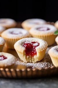 Mini Raspberry Almond Tarts - That Oven Feelin