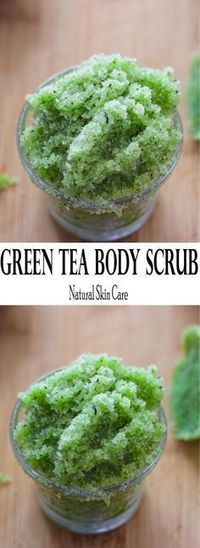 Easy green tea sugar scrub with all the benefits of green tea and only three ingredients. Add essential oils for a nice aroma