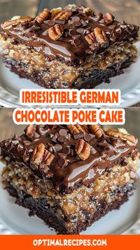 Looking for a dessert that’ll knock your socks off? This German Chocolate Poke Cake is the perfect blend of rich, gooey chocolate, coconut, and caramel goodness! 🍫🥥 It’s super easy to make, packed with flavor, and perfect for any occasion. Trust me, one slice won’t be enough! Save this mouthwatering recipe for your next baking adventure and get ready to wow your family and friends. 🍰👇 #ChocolateLovers #DessertGoals #BakingFun