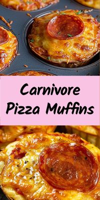 The best carnivore diet friendly pizza muffins! These muffins taste amazing! The texture is perfect too. Check out this carnivore and keto friendly recipe! #Carnivore #CarnivoreDiet #CarnivoreRecipes