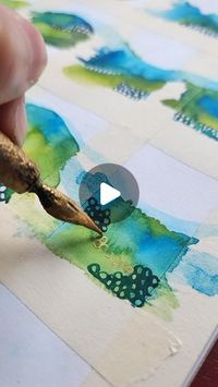 Lina Forrester on Instagram: "*MATERIALS LISTED BELOW*

It's a quiet, cloudy, and cool day today so I'm by my window painting tiny landscapes. I almost didn't do the golden frames because I wasn't sure how it would turn out but I'm so glad I did. They're divine!

Materials Used

-Regular masking tape
-Mixed Media Paper (Michael's Generic)
-Prima Watercolor Confections: Currents
-Quill brush 
-Various Princeton Brushes
-Dip Pen
-Dr. Ph Martin's Iridescent Ink: Copper Plated Gold"