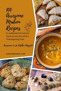 The autumn equinox is known as witch's Thanksgiving. We've got 100 awesome recipes to celebrate Mabon with all your favorite fall flavors. You'll definitely be grateful for all this food. #mabon #wheeloftheyear #witchcraft #recipes