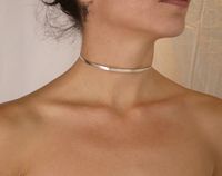 Minimalist silver collar