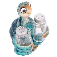 Add a splash of seaside fun to your kitchen with this playful Cartoon Sea Turtle Salt and Pepper Shaker Holder! This adorable sea turtle figurine, designed with a charming cartoon style, holds two salt and pepper shakers, bringing a whimsical touch to your dining table, kitchen, or beach-themed decor. Made from durable materials and carefully crafted with bright, cheerful details, this holder is both practical and decorative. Perfect for ocean lovers, beach house decor, or anyone looking to add a unique accent to their table, this sea turtle is sure to make you smile. Check out more of our nautical decor products! All of our nautical decorations are crafted with the utmost quality, adding an ocean full of beauty to your beach house décor or boat décor. We offer a wide collection of sea tur